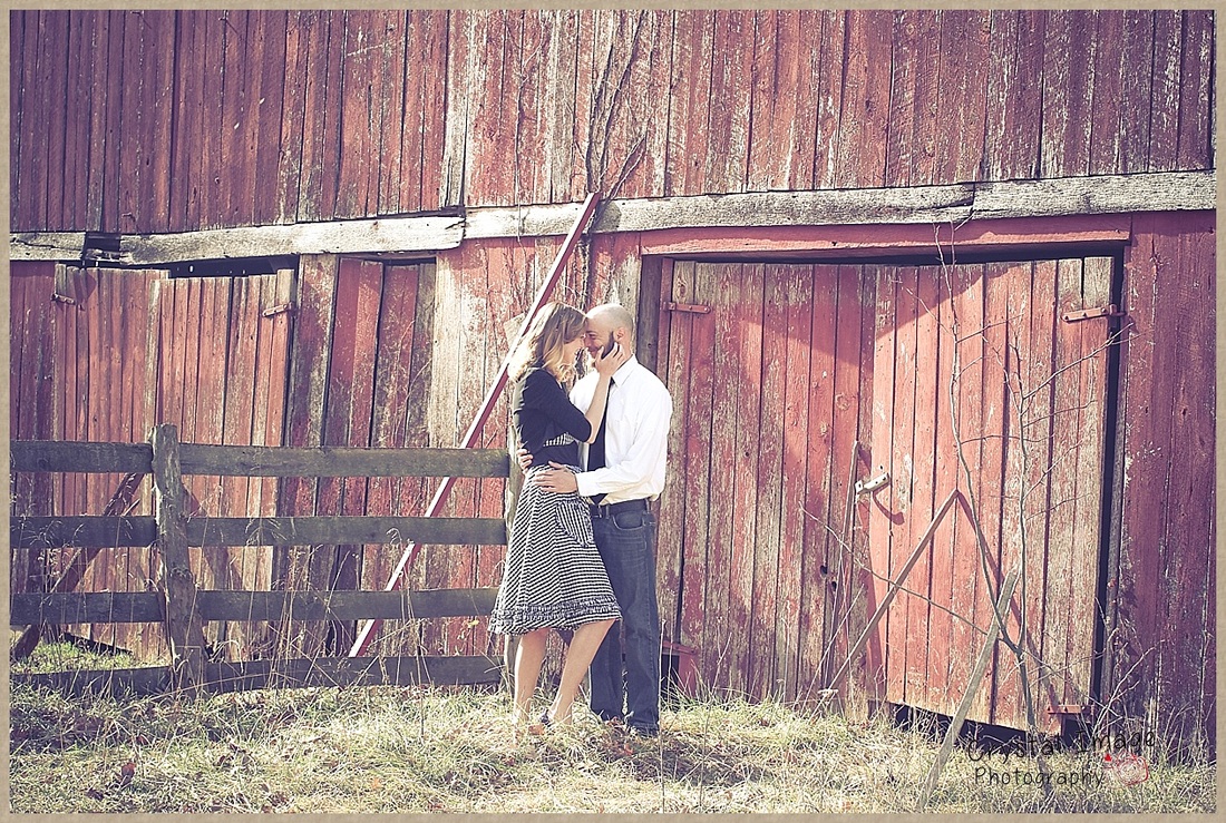 barn and rustic engagement photos